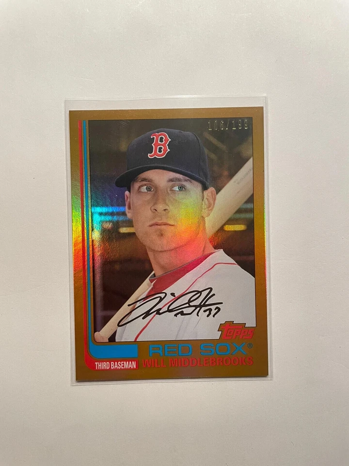 Tarjeta de béisbol 2013 Topps Archives Gold Boston Red Sox #81 Will Middlebrooks/199 Foto 1 de 1