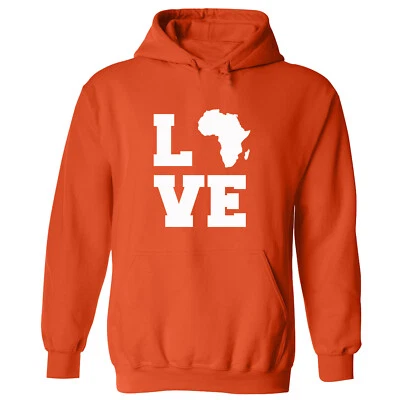 Black Power LOVE HOODIE SWEATSHIRT AFRICA MAP Civil Rights Hoodie Sweatshirt - Image 1 of 3