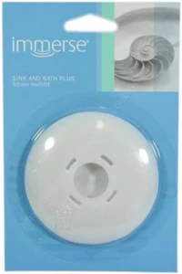 Bath Plug, 50Mm, White - Picture 1 of 2