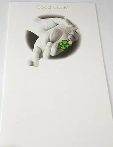 Tarjeta de buena suerte. Tema trébol. Tarjetas Second Nature. - Imagen 1 de 4