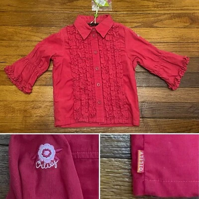 NUEVO CON ETIQUETAS Niñas Camisa Blusa Pana Aceitosa Rosa Talla 98 3-4 Años $85 Foto 1 de 4