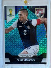2014 Clint Dempsey Panini Prizm World Cup Blue Pulsar USMNT Card /55  National
