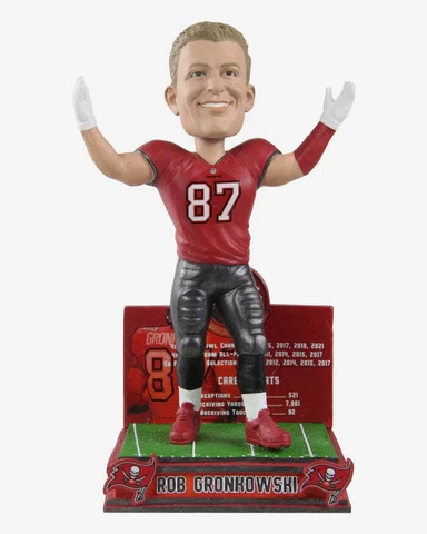Rob Gronkowski Tampa Bay Buccaneers Retirement Bobblehead NFL Football Cover