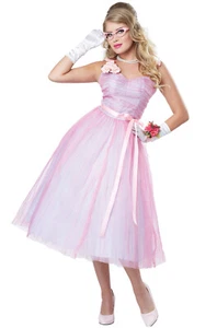 1950s "50's Teen Angel" Pink/blue Prom Dress 1950's Costume  by Calif.Costumes - Picture 1 of 4