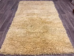 Vintage Handmade Turkish Anatolian Oushak Area Shaggy Rug - Picture 1 of 7