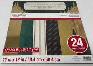 NEW 12"x 12" Recollections Christmas HOLIDAY PINES DSP 24 Pages - Picture 1 of 3