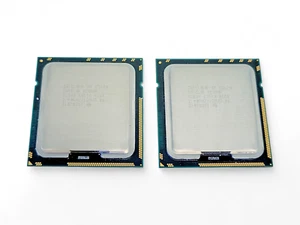 2 Intel Xeon E5620 SLBV4 2.4GHz 12m 4 Core LGA 1366 Server CPU Processor 80W - Picture 1 of 1