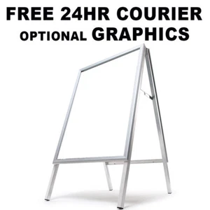 A1 A Board Sign Poster Snap Frame Stand Indoor Display 24hr courier - Picture 1 of 5
