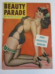 Beauty Parade Magazine Vol. 10 #5, Nov. 1951 GD Great Peter Driben Cover! - Picture 1 of 5