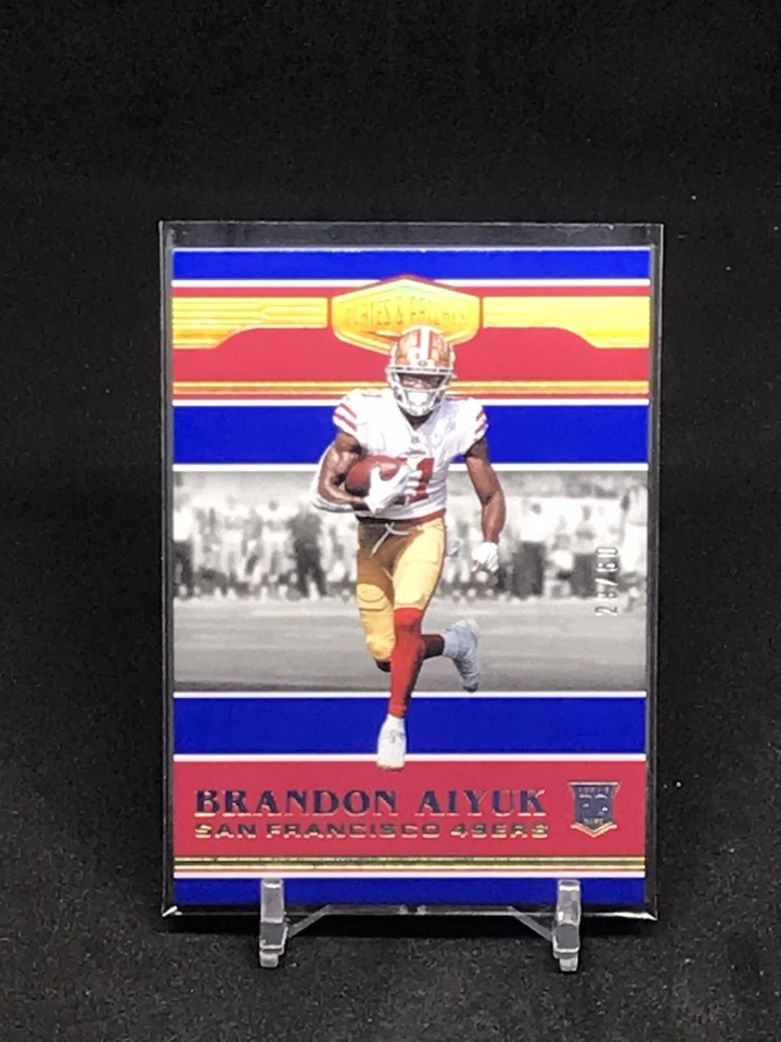 2020 Brandon Aiyuk /60 Plates And Patches RED WHITE BLUE SP - Image 1 of 2