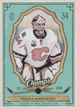 2009-10 UD Champ's GREEN #15 MIIKKA KIPRUSOFF - Calgary Flames