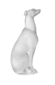 NEW LALIQUE CRYSTAL CLEAR GREYHOUND DOG SCULPTURE #10733800 BRAND New In Box - Picture 1 of 3