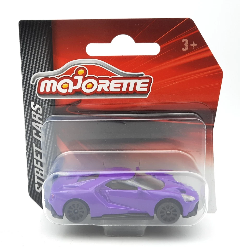 Majorette Street Cars Ford GT viola. DieCast 1/63. Blister - Immagine 1 di 1