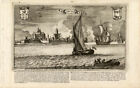 Antiker Druck-VEERE-NIEDERLANDE-HOLLAND-Bouttats-1680