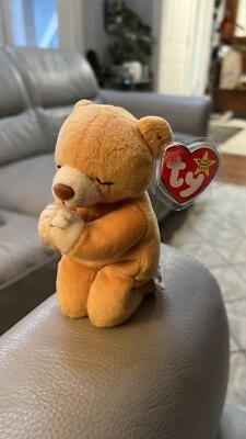 Ty Beanie Baby "Hope" the Praying Bear 1st Edition 1998 Rare Retired Mint - Image 1 of 4
