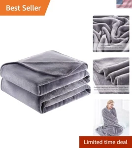 Cozy Polyester Blanket 60x80 Inches Thick Soft Flannel Throw Fast Shipping - Picture 1 of 12