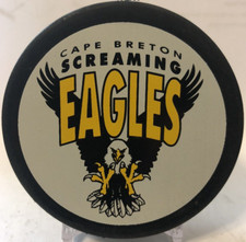 Cape Breton Screaming Eagles QMJHL GAME puck