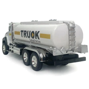 1:50 Alloy+PC Tanker Trailer Truck Model Car Diecast Kids Toy Vehicle Pull Back/ - Picture 1 of 12