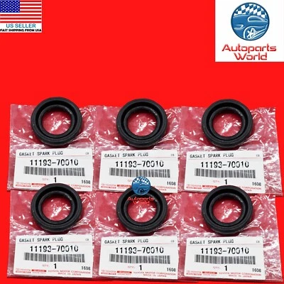 GENUINE OEM TOYOTA 4RUNNER AVALON TUNDRA SIENNA GS350 SPARK PLUG TUBE SEAL SET 6 - Image 1 of 4