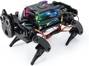 Freenove Robot Dog Kit with Camera Walking Ultrasonic Sensor LEDs Servo App - Picture 1 of 10