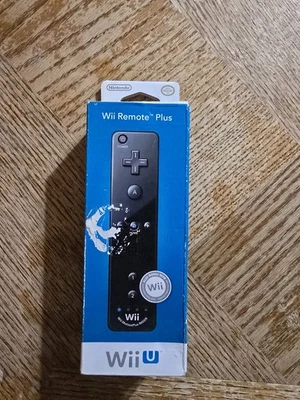 Nintendo Wii Remote Motion Plus Black: Wii U Authentic OEM Brand New Sealed ! - Image 1 of 4