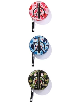 A BATHING APE ABC CAMO SHARK COIN CASE BLUE, PINK, GREEN 1L80-190-012 - Image 1 of 4