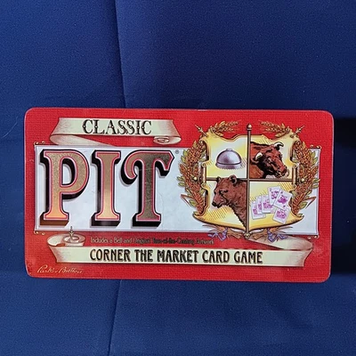 PARKER BROS PIT CLASSIC CORNER THE MARKET CARD GAME TIN BOX - NEW  CARDS SEALED - Image 1 of 4