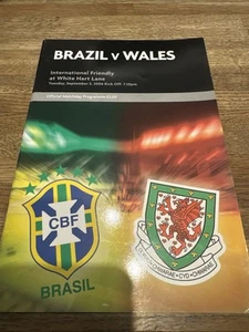 Brazil v Wales International Friendly White Hart Lane 05/09/06 Official Programm - Picture 1 of 2