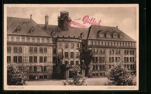 Fürth i. B., Ansicht Oberrealschule, Ansichtskarte - Picture 1 of 2