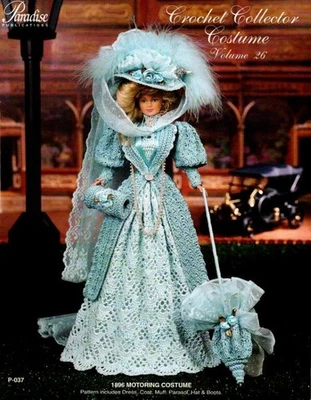PARADISE CROCHET COLLECTOR COSTUME VOLUME 26- 1896 MOTORING COSTUME - Image 1 of 2
