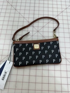Dooney & Bourke NFL Slim Wristlet Purse Mini Tote Pittsburgh Pirates GENUINE - Picture 1 of 7