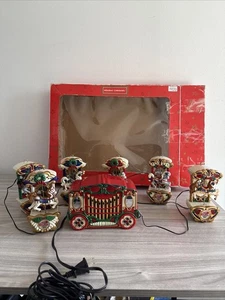 Vintage Mr. Christmas Holiday Karussell um 1874 getestet, Lichter und Uhrwerk - Bild 1 von 10