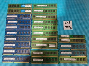 Lot of 25 Assorted 4GB PC3 NON ECC DESKTOP MEMORY RAM Mixed Brands and Speeds - Afbeelding 1 van 4
