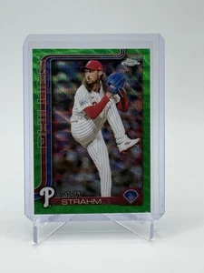 2025 Topps Chrome Matt Strahm Green Wave 26/99 Phillies 178 - Picture 1 of 2
