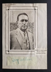 Kenneth Tug WIlson raro firmado álbum de recortes página 1896-1979 - Imagen 1 de 3