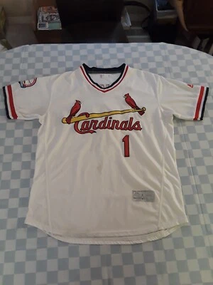 Винтажная футболка Majestic Ozzie Smith St.Louis Cardinals No1 размер L - Изображение 1 из 4