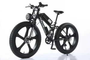 Fat Tire Mountain Ebike 1000W, 20AH Fat Bike Adults (7-27) Speed Integrated tire - Picture 1 of 11