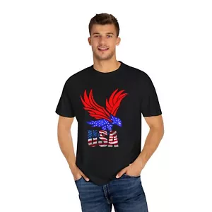 American Eagle Unisex Garment-Dyed T-shirt - Picture 1 of 28