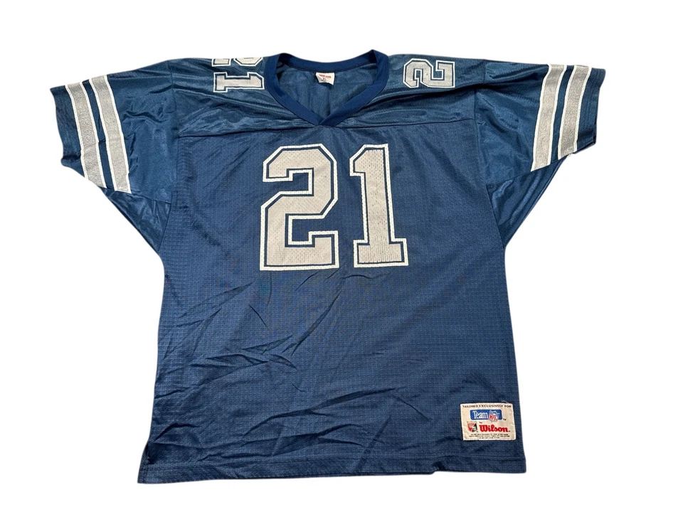Camiseta De Colección Dallas Cowboys Deion Sanders #21 Wilson Para Hombre Talla XL Extra Grande Años 90’s Foto 1 de 4