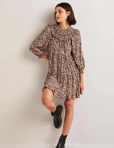 Boden - Smocked Yoke Tiered Dress - Kleid Taschen - NEU UK 22 L EU 50 - Bild 1 von 6