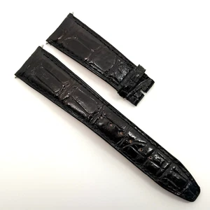 Authentic IWC Santoni 22mm x 18mm Black Alligator Watch Strap Band A67696 OEM - Picture 1 of 7