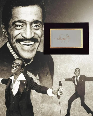 Sammy Davis Jr. Signed Matted 16x20 Photo Display with COA Cover