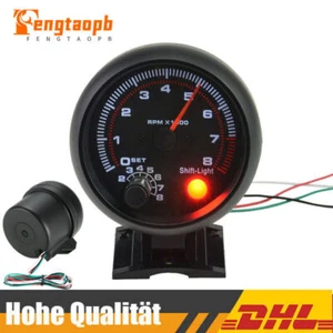 Drehzahlmesser 8000 U/min mit rotem LED-Licht für 4-/6-/8-Zylinder Benzin-Autos - Bild 1 von 12