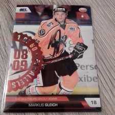 LED Playercard 1/60 Parallels 2008/09 signed Markus Equal EHC Wolfsburg 