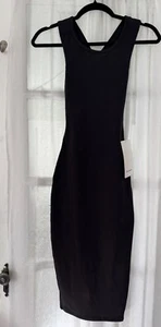 Lululemon Picnic Play Black Midi Dress Sz 2 NWT - Picture 1 of 6