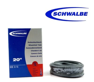 Schwalbe SV7B 20"x0.9-1 Presta Valve BMX Folding Bike Inner Tire - 1 Tube - image 1 of 3