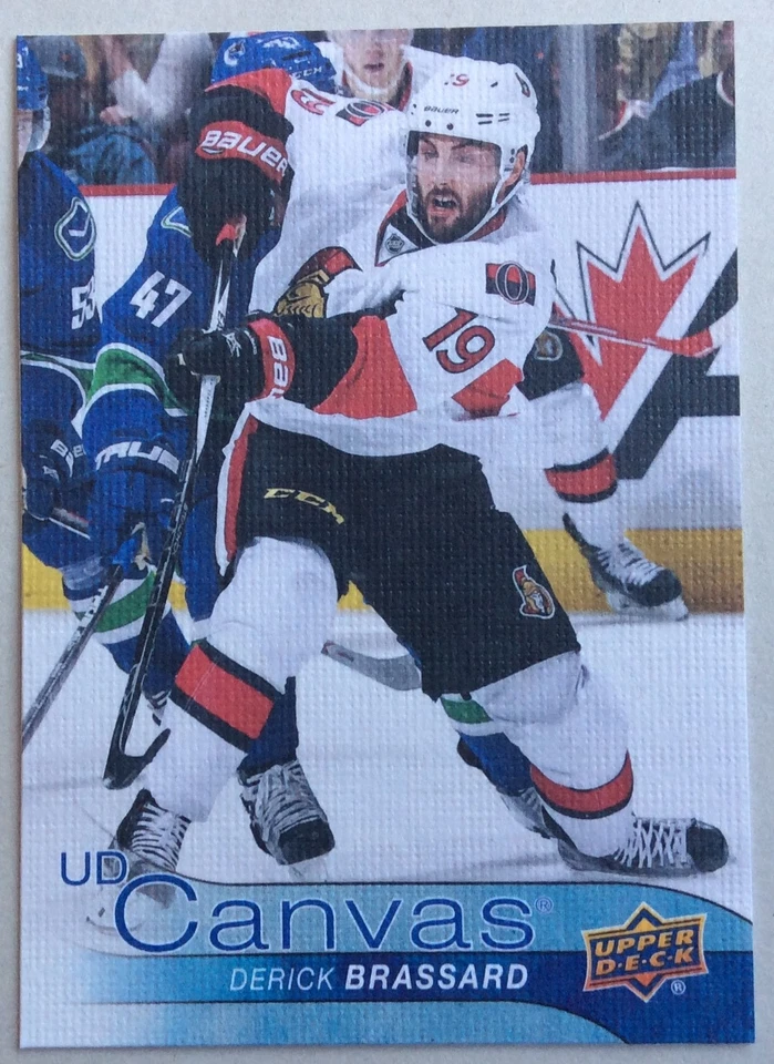 2016-17 DERICK BRASSARD UPPER DECK SERIES 2 UD CANVAS PARALLEL #C178 SENATORS - Image 1 of 1