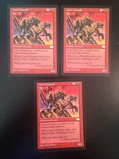 MTG Weatherlight Lava Hounds 3x NM