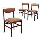 Vintage Chairs from the 1960s Teak Foam Padding Cloth Furnishing