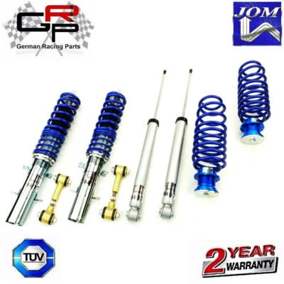 KIT COILOVER AJUSTÁVEL JOM PARA VW GOLF 4 MK4 RABBIT + ADJUS. LINKS DROP END - Imagem 1 de 4